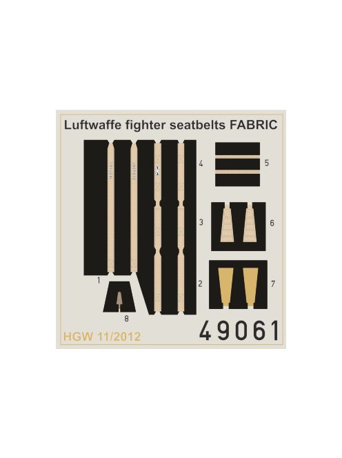 Eduard - Seatbelts Luftwaffe WWII Fighters FABRIC 