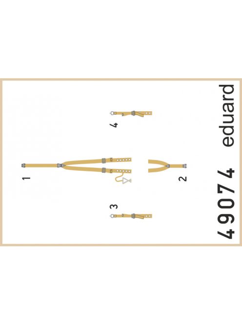 Eduard - Spitfire Mk.VIII seatbelts SUPERFABRIC 