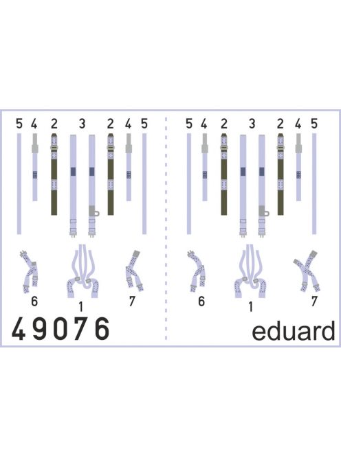 Eduard - F-4J seatbelts SUPERFABRIC for Academy 