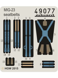 Eduard - MiG-23 seatbelts FABRIC for Trumpeter 