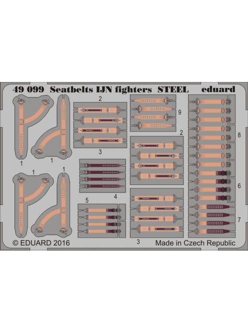 Eduard - Seatbelts IJN fighters STEEL 