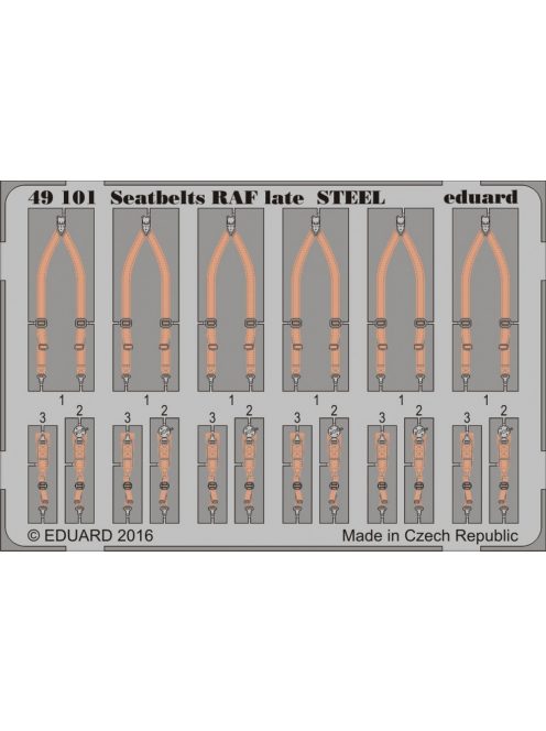 Eduard - Seatbelts RAF late STEEL 