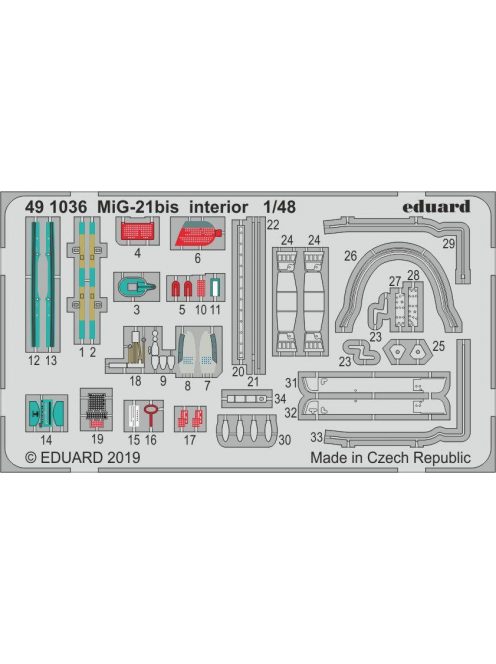 Eduard - MiG-21bis interior for Eduard 