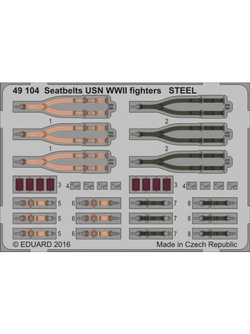 Eduard - Seatbelts USN WWII fighters STEEL 