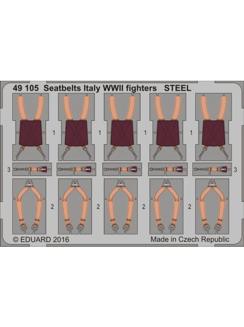 Eduard - Seatbelts Italy WWII fighters STEEL 