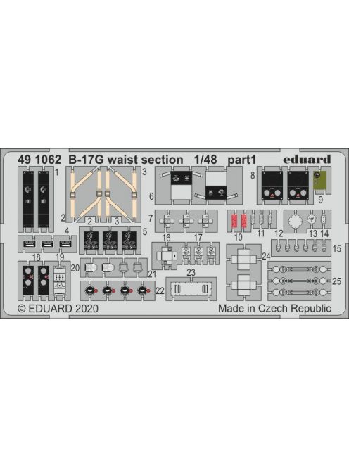 Eduard - B-17G waist section for HKM