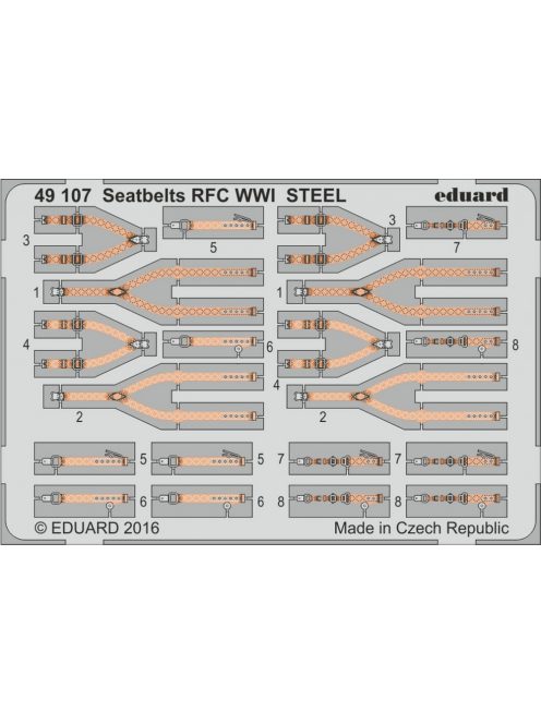 Eduard - Seatbelts RFC WWI STEEL 