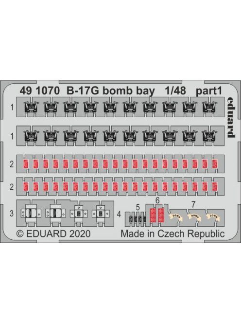 Eduard - B-17G bomb bay for HKM