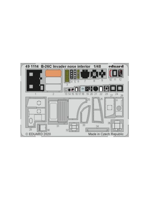 Eduard - B-26C Invader nose interior for Hasegawa