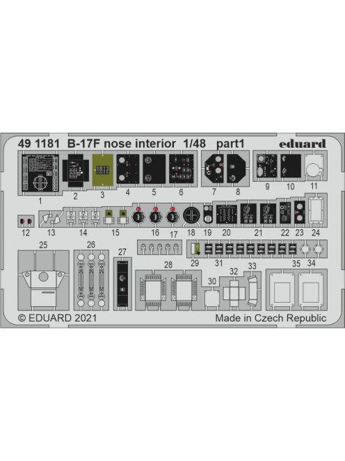 Eduard - B-17F nose interior for HKM