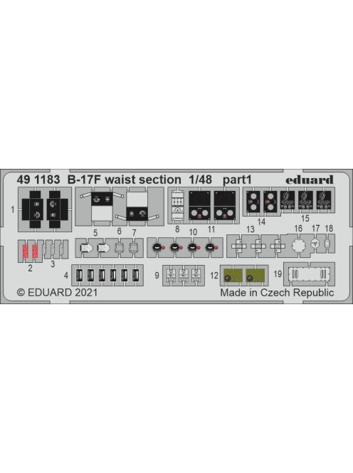 Eduard - B-17F waist section for HKM