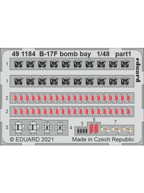 Eduard - B-17F bomb bay for HKM
