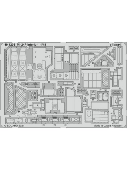 Eduard - Mi-24P interior for ZVEZDA