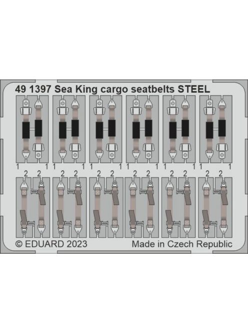 Eduard - Sea King HU.5 cargo seatbelts STEEL 1/48 AIRFIX