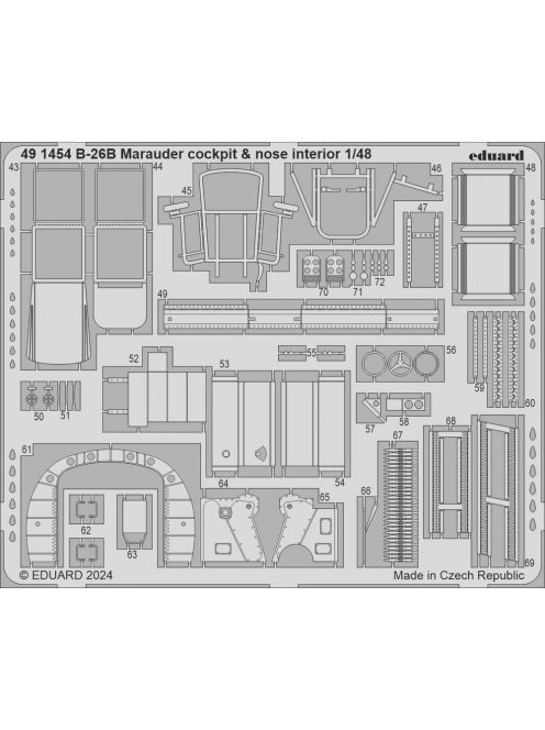 Eduard - B-26B Marauder cockpit & nose interior  ICM