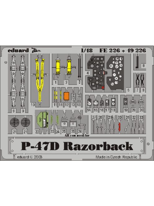 Eduard - P-47D Razorback for Tamiya