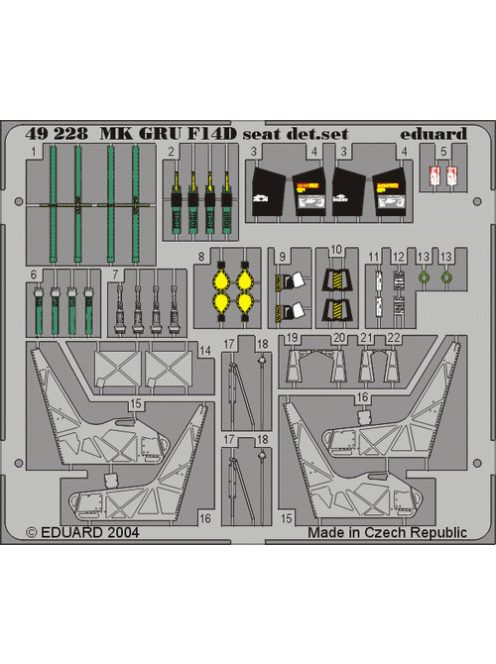 Eduard - F-14D Tomcat ejection Seat for Hasegawa