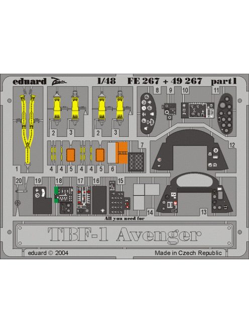 Eduard - TBF-1 Avenger for Accurate Miniatures 3405