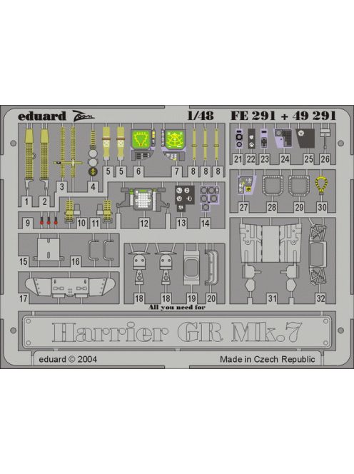 Eduard - Harrier GR Mk.7 for Hasegawa