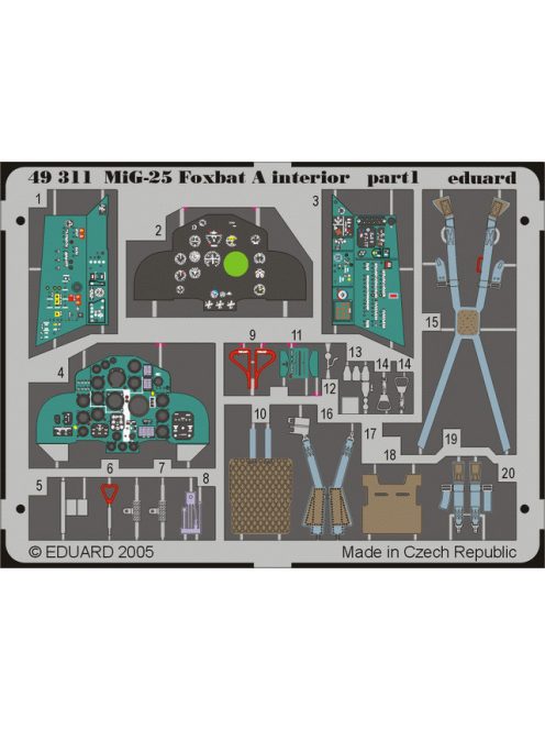 Eduard - MiG-25 Foxbat A interior for Revell