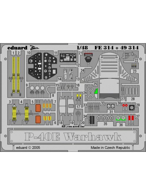 Eduard - P-40E Warhawk for Hasegawa