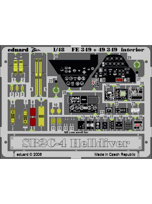 Eduard - SB2C-4 Helldiver interior for Revell/Monogram/Accurate Miniatures