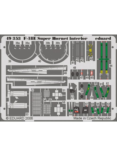 Eduard - F-18E Super Hornet interior for Hasegawa