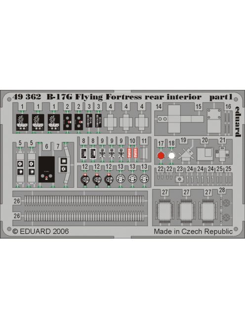 Eduard - B-17G Flying Fortress rear interior for Revell/Monogram