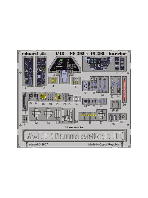 Eduard - A-10 Thunderbolt II interior for Hobby Boss