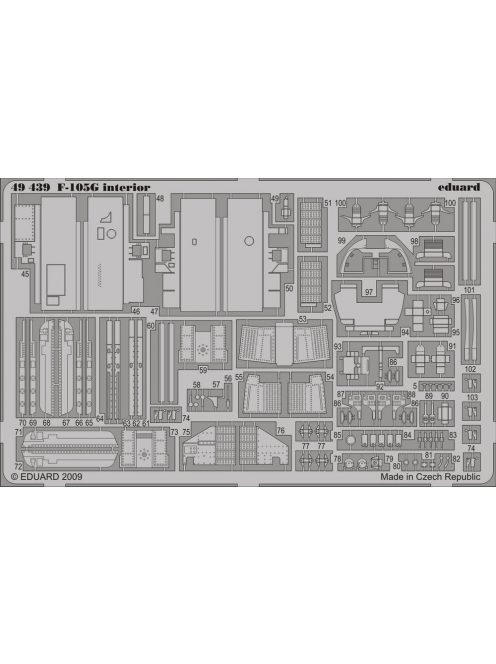 Eduard - F-105G interior self adhesive for Hobby Boss