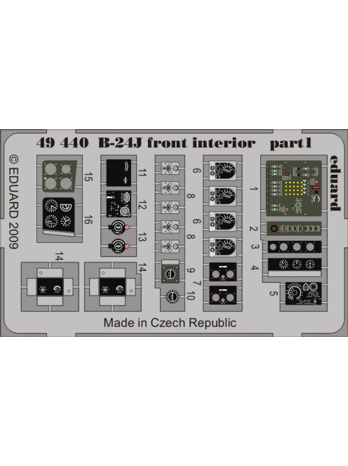 Eduard - B-24J front interior (REV/MON) 