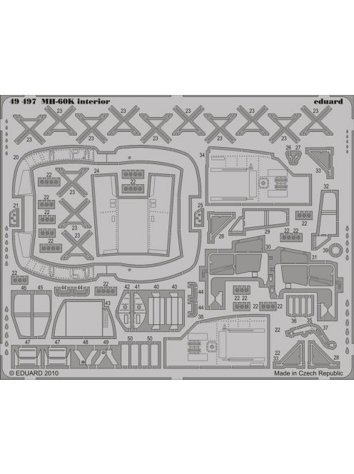 Eduard - MH-60K interior S.A. for Italeri 