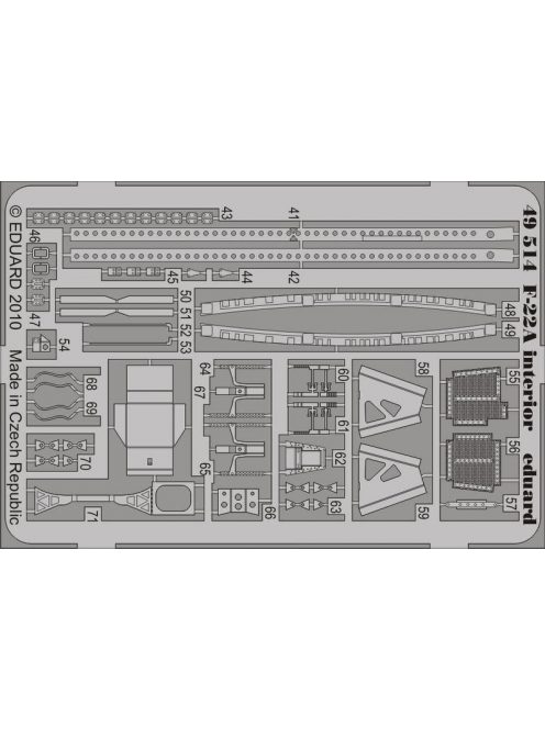 Eduard - F-22A interior S.A. for Hasegawa 