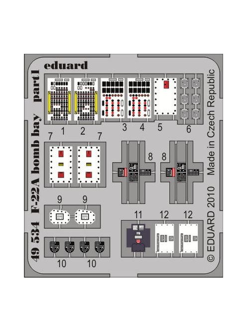 Eduard - F-22A bomb bay for Hasegawa 