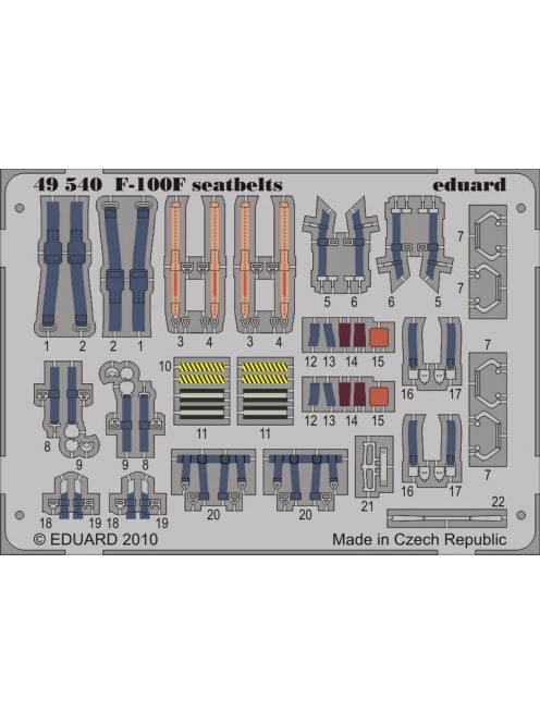 Eduard - F-100F seatbelts for Trumpeter 