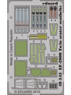 Eduard - EF-2000 Two-seater seatbelts (REV) 