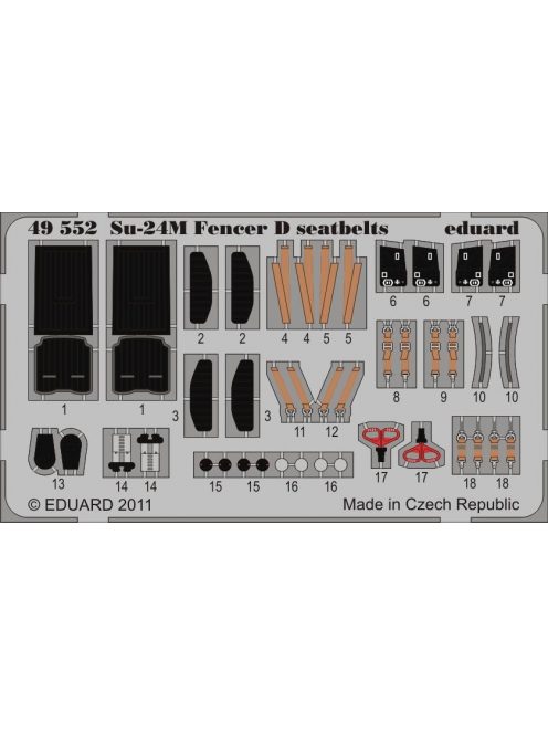 Eduard - Su-24M Fencer D seatbelts for Trumpeter 