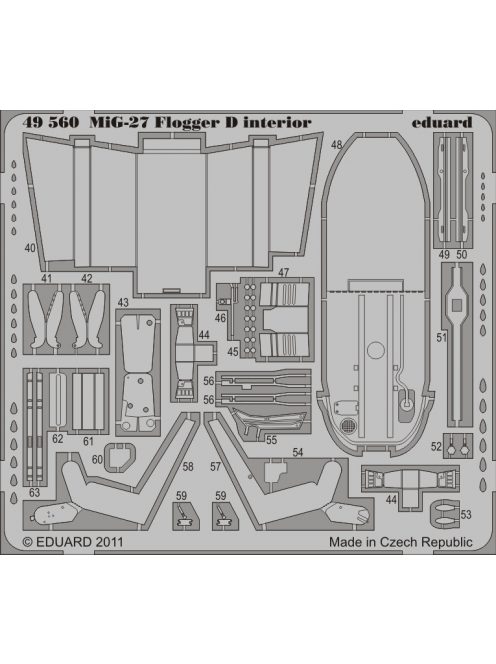 Eduard - MiG-27 Flogger D interior S.A. (Italeri) 