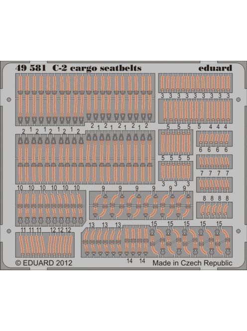 Eduard - C-2 cargo seatbelts for Kinetic 