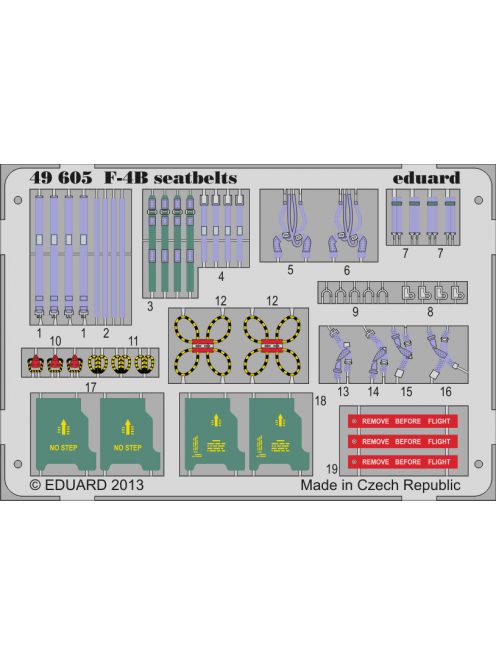 Eduard - F-4B seatbelts for Academy 