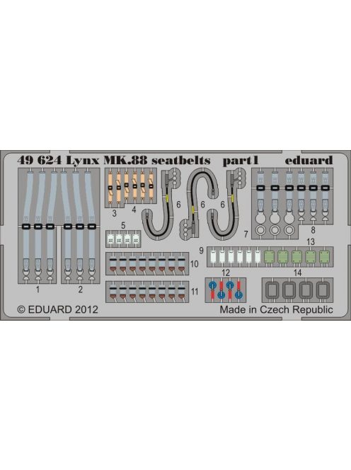 Eduard - Lynx Mk.88 seatbelts for Airfix 
