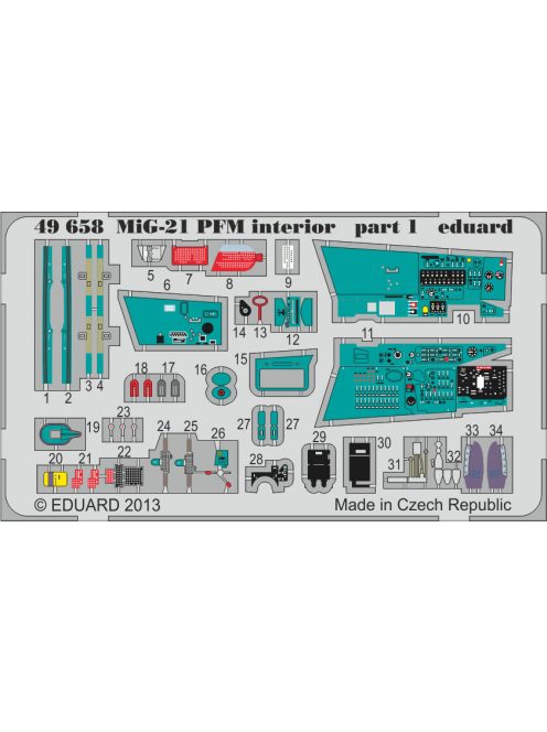 Eduard - MiG-21PFM interior for Eduard 