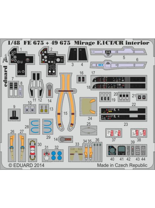 Eduard - Mirage F.1CT/CR interior S.A. f. KittyHa 