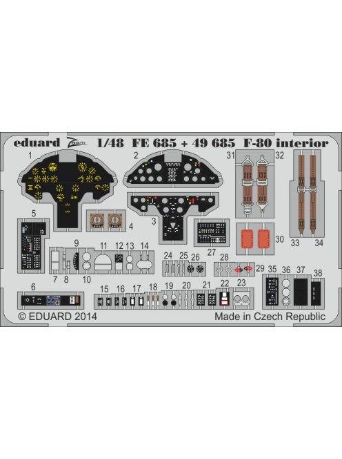 Eduard - F-80 interior S.A. for Hobby Boss 