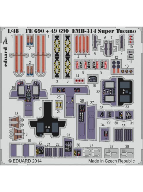 Eduard - EMB-314 Super Tucano S.A. f. Hobby Boss 