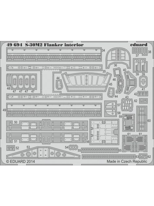 Eduard - S-30M-2 Flanker inetrior S.A. f.Academy 