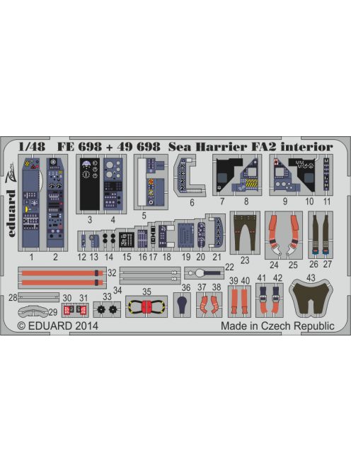 Eduard - Sea harrier FA2 interior S.A. 