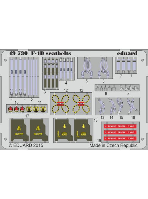 Eduard - F-4D seatbelts for Academy 