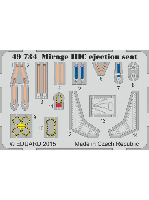 Eduard - Mirage IIIC ejection seat for Eduard 