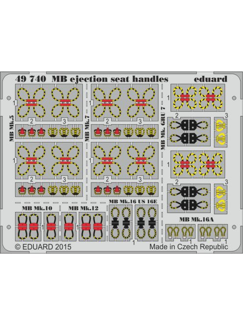 Eduard - MB ejection seat handles 